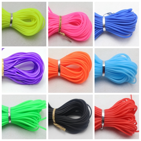 10 Meter 2mm Soft Hollow Rubber Tubing Jewelry Cord Cover Memory Wire ► Photo 1/5