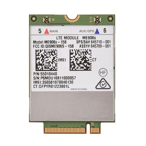 Huawei ME906S Mobile Broadband Card for HP 820 840 850 G4 LT4132 LTE HSPA+ 4G Module ME906S-158 ► Photo 1/2