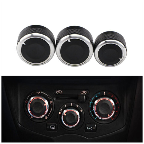 3pcs Car Styling for Nissan Tiida NV200 Livina Geniss Air Conditioning Heat Control Switch Knob AC Knob Car Accessories ► Photo 1/5