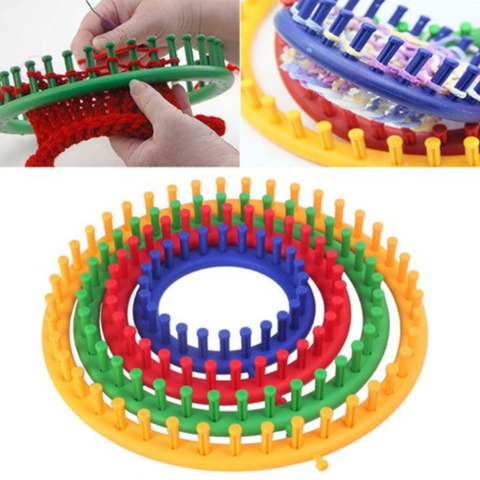 1 Set 4 Size Round Knitter Looms DIY Tool Kit Creative Hat Scarf Sweater Circle Loom Hand Knitting Knit Loom At Random 33 x 30cm ► Photo 1/6