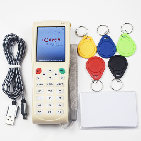 New Handheld Key Machine iCopy 5 with Full Decode Function Smart Card Key Machine RFID NFC Copier IC/ID Reader/Writer Duplicator ► Photo 1/6