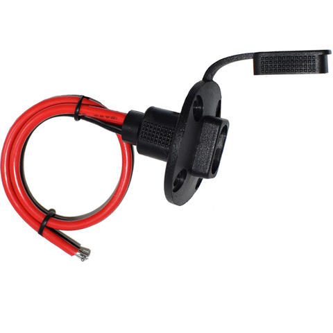 Weatherproof SAE Socket Sidewall Port SAE Cable Waterproof Quick Connect Panel Mount 25cm 12AWG ► Photo 1/6