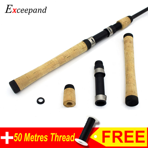 Exceepand Spinning Fishing Rod Handle Composite Cork Pole Split Handle Grips Replacement Part for Fishing Rod Building or Repair ► Photo 1/4