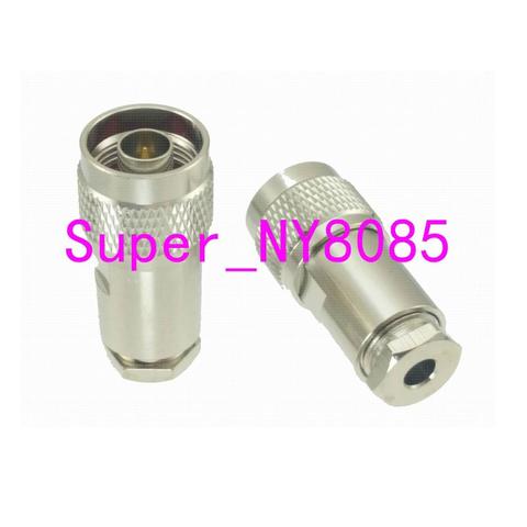 1pce Connector N male plug clamp RG58 RG142 LMR195 RG400 cable straight ► Photo 1/5