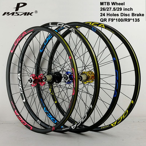 27.5 26er Wheels MTB Mountain Bike Wheelset 24 Holes Front 2 Rear 4 Sealed Bearing Lubricating Super Smooth Hubs Aluminium Rims ► Photo 1/6