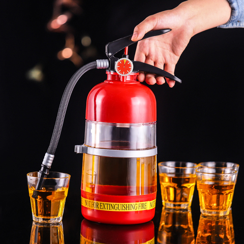 2L Creative Wine Drink Dispenser Fire Extinguisher Pourer Party Beer Water Dispenser Beer Barrels Beverage Liquor Bar Accessory ► Photo 1/6