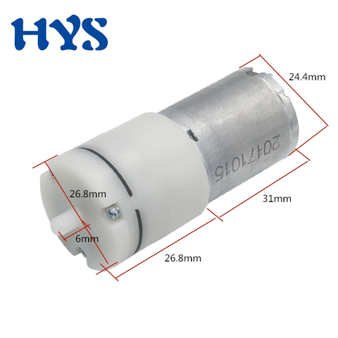 HYS DC 6V Air Pomp Electric Vacuum Pumps 6 Volt V Mini DC6V Air Aquarium Aeration Oxygen Pump Blood Pressure Monitor Air Volume ► Photo 1/6