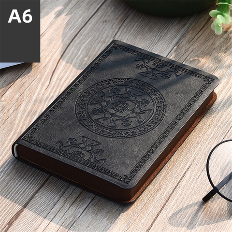 2022 New Portable Vintage Pattern PU Leather Notebook Diary Notepad Stationery Gift ► Photo 1/6