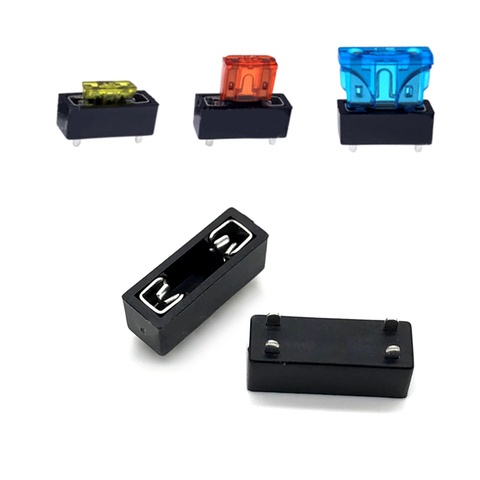 10PCS Universal Car Fuse Holder PCB Panel Mount Insurance Blocks Micro Mini Medium Small Safety Terminals ► Photo 1/6