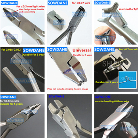 Dantal Orthodontic Plier Light Wire Cutter Plier NITI Archwire Cinch Back Plier Loop Forming Wire Plier Young Loop Bending Tool ► Photo 1/6