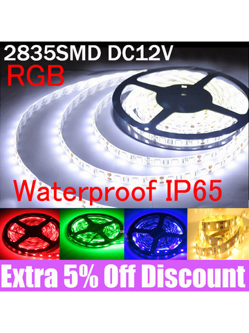 Led Strip 2835 SMD DC 12V 300Led/ 5M 4/3/2/1M waterproof flexible tape lamp tira Led fita led light 5050 rgb line  stripe ► Photo 1/6