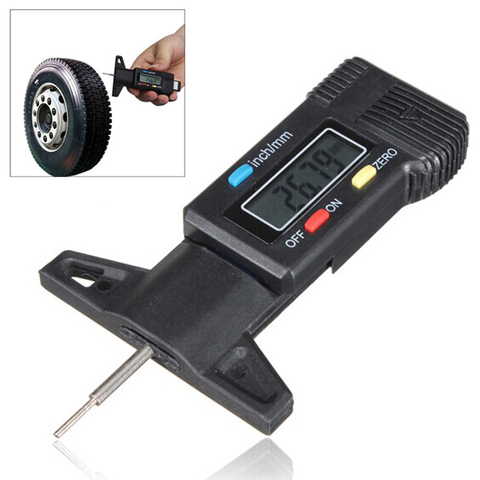 0-25mm Digital Car Tire Depth Thread Gauge Color Indicator Auto Wheel Diagnostic Tool Meter Measurer Handheld Tire Accessories ► Photo 1/6