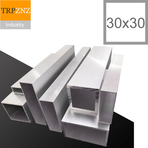 30x30x1mm,Aluminum alloy square tube profile,,Aluminum alloy rectangular pipe,Aircraft model skeleton, decoration materials ► Photo 1/5