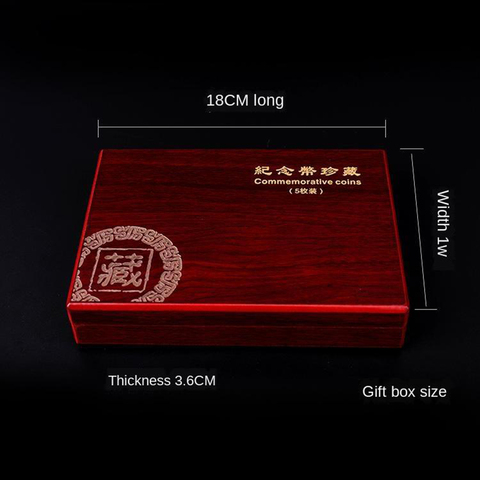 Wooden Coin Storage Box Case Container with Cushion Pad for Coins Medals Luxury Collection ► Photo 1/1