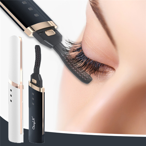 Electric Eyelash Curler Fast Heating Natural Eyelash Curling Iron Temperature Adjustable Makeup Eyelash Curling Pen USB Charging ► Photo 1/6