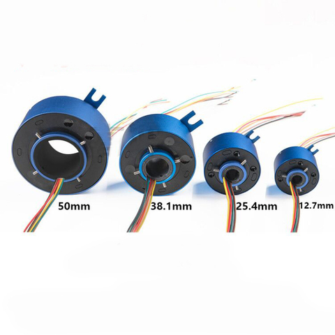 Hole Slip Ring 2/4/6/8/12 Channel 1.5/2/10A Hollow Slipring OD 22/54/86/99/119mm Diameter 5mm/7mm/12.7mm/25.4mm/38.1mm/50mm ► Photo 1/1