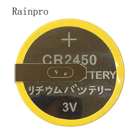 Rainpro 5PCS/LOT CR2450 3V with welding feet Button lithium battery for Rice Cooker ► Photo 1/3