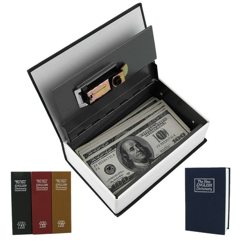 Secret Stash Money Safe Box Hidden Casket Book Box With Lock Secret Vault Password Small Safe Piggy Bank for Storing Money ► Photo 1/6