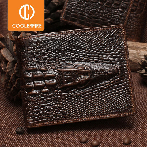 New Design Hot Short Two Fold Wallet For Men Long Luxury Genuine Leather Men's Wallets Cowskin Fashion Money Bag For Male PJ012 ► Photo 1/6