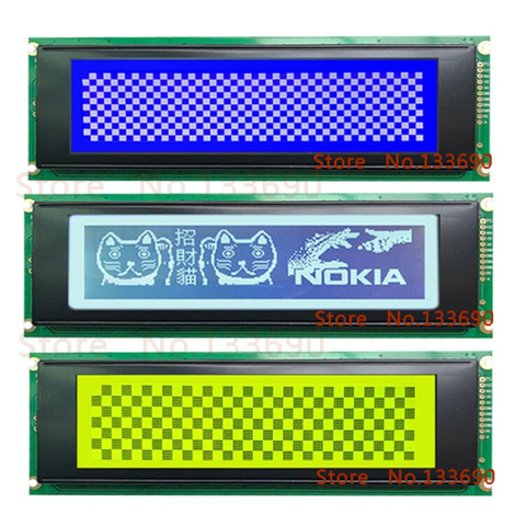 5.4 inch 240X64 24064 240*64 lcd display Graphic Dot LCM Blue Yellow green Gray FSTN STN T6963 screen Parallel port ► Photo 1/4