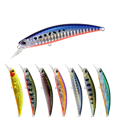 1Pcs Slow Sink 10.5cm 16g Laser Minnow Fishing Lure Lifelike Salt water Hard Bait 3D Eyes Wobblers with 2 Hooks ► Photo 1/6