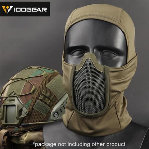 IDOGEAR Tactical Balaclava Mask MESH Airsoft Mask Full Face Airsoft Mask Camo Protective 3612 ► Photo 1/6