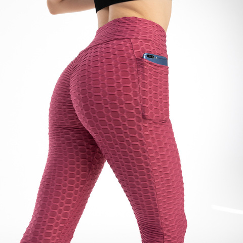 New Anti-Cellulite Pocket Leggings Women Workout High Waist Push Up Legging Running Fitness Gym Jeggings Pants Women Clothing ► Photo 1/6