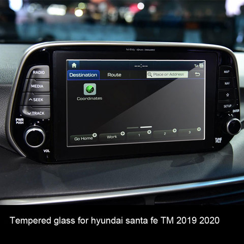 Car Navigtion Tempered Glass LCD Screen Protective Film Sticker Dashboard Guard For hyundai santa fe TM 2022 ► Photo 1/1