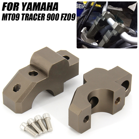 FOR YAMAHA MT09 Tracer 900 FZ09 Motorcycle Handle Bar Riser Clamp Extend Handlebar Adapter Mount ► Photo 1/6