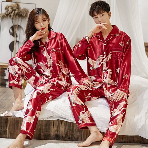 Pajama set,Pajamas Suit Lovers' Print Nightwear Casual 2PCS