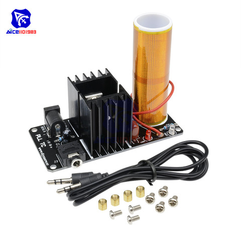 diymore Mini Tesla Coil Plasma Speaker Stereo Module 15W DC 15 -24V with AUX Cable ► Photo 1/6