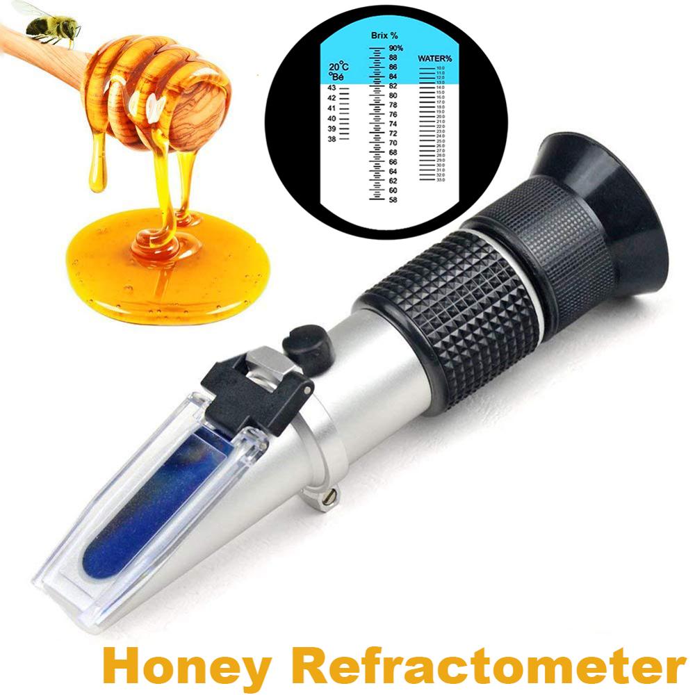 Refractometer Tester Honey Beekeeper Water Sugar Content Brix58-90% Water10-33% 