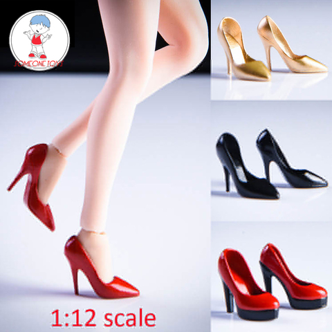 In Stock TWTOYS 1/12 Scale TW09/TW10 High Heels Female Hollow Shoes for 6