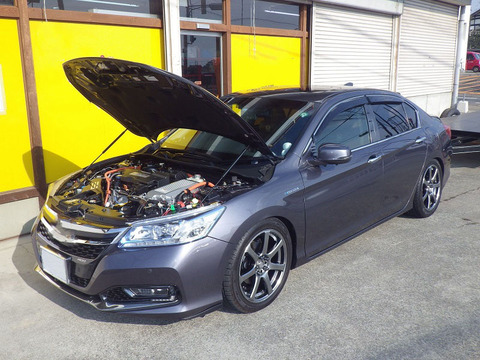 for 2013-2016 Honda Accord Hybrid CR6 Front Hood Bonnet Gas Struts Lift Support Shock Damper Carbon Fiber ► Photo 1/6