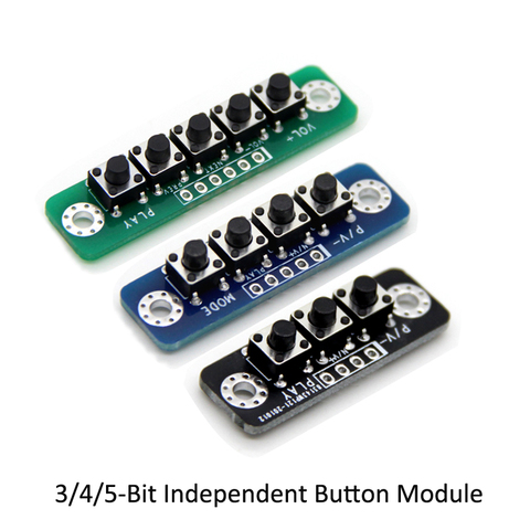5-bit Independent Button Module MCU External Button Module Micro Switch Button Board Bluetooth Power Amplifier Button Board ► Photo 1/6