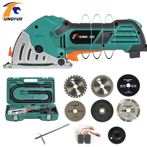 500W Multifunctional Woodworking Electric Chainsaw DIY Tool Metal Tile Mini Cutting Machine Circular Saw Household Chainsaw Set ► Photo 1/6