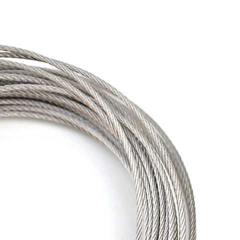 10 Meter 0.3-2mm 304 Stainless Steel Wire Rope Cable Flexible Balustrade 1x7/7x7 ► Photo 1/3