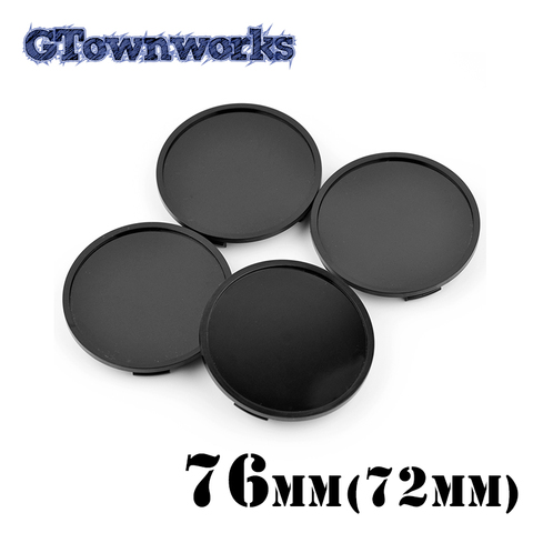 4 pcs 76mm Plain Wheel Center Cap For Car Rim ABS Plastic Hubcap Dust Cover ► Photo 1/5