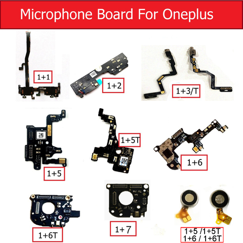 100% NEW Microphone Board Module For OnePlus 1 2 3 3T 5 5T 6 6T 7 Vibrator Motor Mic Flex Cable Replacement Parts High Quality ► Photo 1/6
