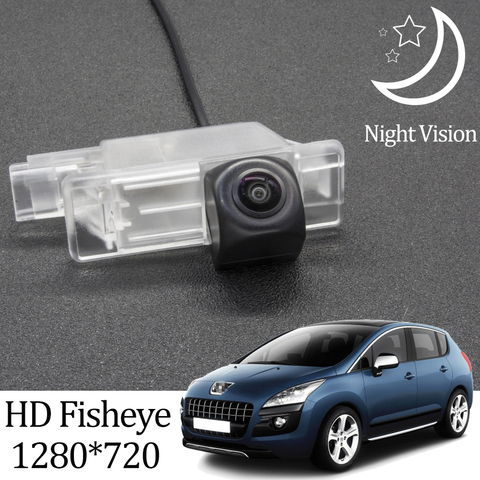 Owtosin HD 1280*720 Fisheye Rear View Camera For Peugeot 3008 MK1 2008-2016 Car Reverse Backup Parking Accessories ► Photo 1/6