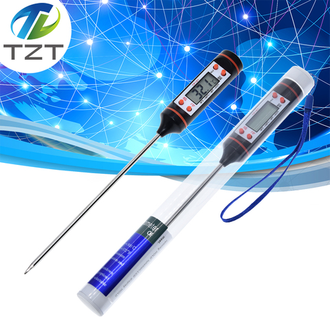 TZT Digital Meat Thermometer Cooking Food Kitchen BBQ Probe Water Milk Oil Liquid Oven Thermometer Digital TP101 ► Photo 1/6