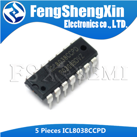 5pcs/lot   ICL8038CCPD ICL8038 Voltage Controlled Oscillator IC DIP-14 ► Photo 1/2