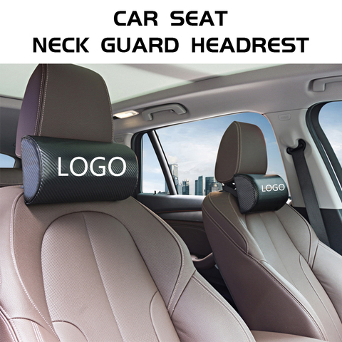Car Seat Headrest Travel Rest Neck Pillow Support Solution For Mercedes A45 C63 E63 S63 G63 AMG GT SLS Auto Seat Head Cushion ► Photo 1/6