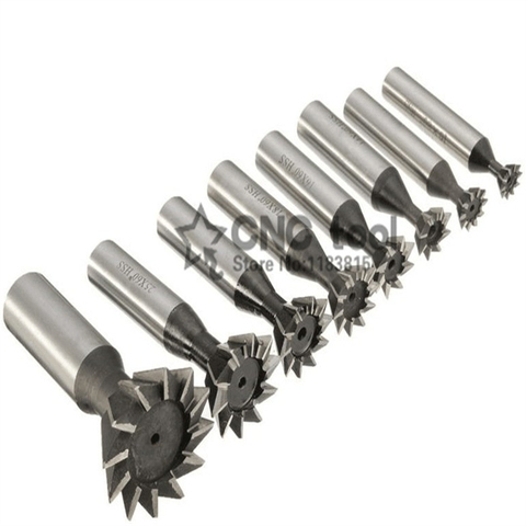 1PCS 45/55/60 Degree HSS Dovetail Cutter End Mill Milling 10mm 12mm 14mm 16mm 18mm 20mm 25mm 30mm 32mm 35mm 40mm 45mm 50mm 60mm ► Photo 1/3