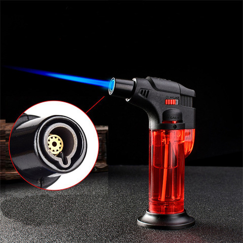 Butane Lighter Torch Refillable Adjustable Flame Lighter Chef Cooking Torch BBQ Ignition Picnic Tool Windproof Lighter ► Photo 1/6