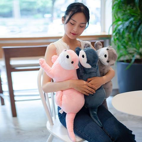 1pc 40/60/80CM Lovely Otter Plush Toys Stuffed Realistic Wild Animal Dolls Soft Sloth Pillow Christmas Room Decor Gift for Kids ► Photo 1/6