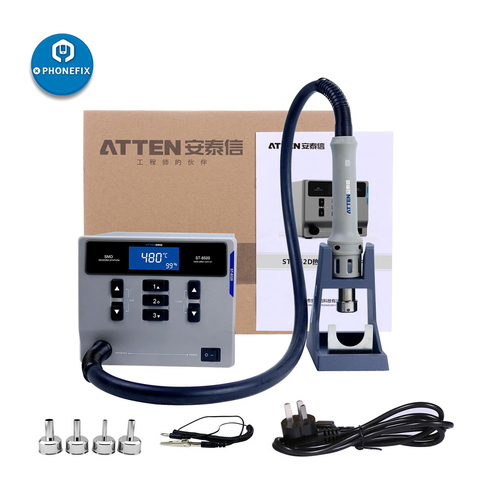 ATTEN ST-862D Soldering Station lead-free Hot Air Gun Intelligent Digital Display BGA Rework Station for Mobile Phone PCB Repair ► Photo 1/4