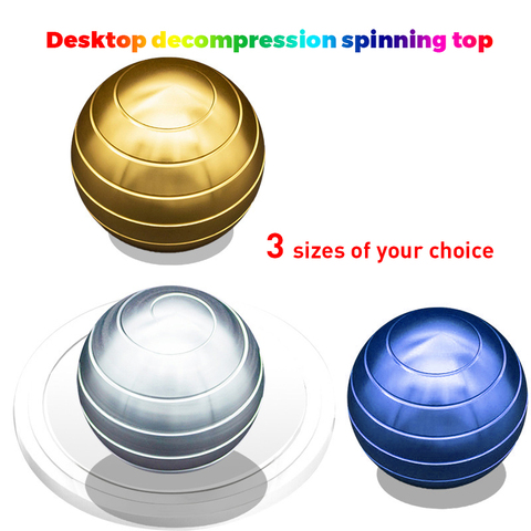 Z07 Desktop Decompression Ball For Adult Kids Relaxation Toys Finger Gyroscope Spinning Tops Metal Rotating Transfer Gyro ► Photo 1/5