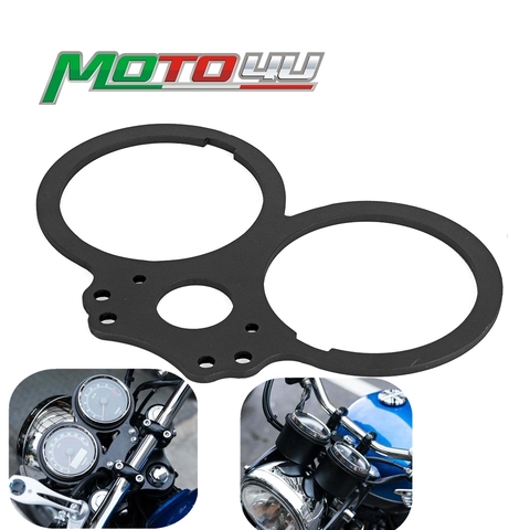 For Triumph Bonneville/T100/Thruxton Aluminum Motorcycle Lay Flat Speedo/Tacho Dash Gauge Clock Bracket ► Photo 1/6