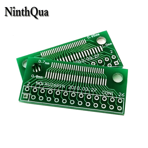 2/5/10pcs 26pin FFC FPC Test Connector 0.7mm / 0.8mm / 0.65mm / 1.0mm to 2.54mm Double Row Pin Adapter Board ► Photo 1/4